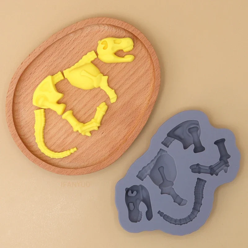 MINFEIDMS Dinosaurier-Fondant-Formen Backform Zum Dekorieren