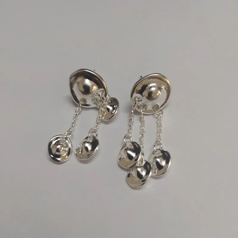 Yisheng alloy bead earrings, Silver clasp, fashion, with logo, wholesale, new 2021, European fashion gift set