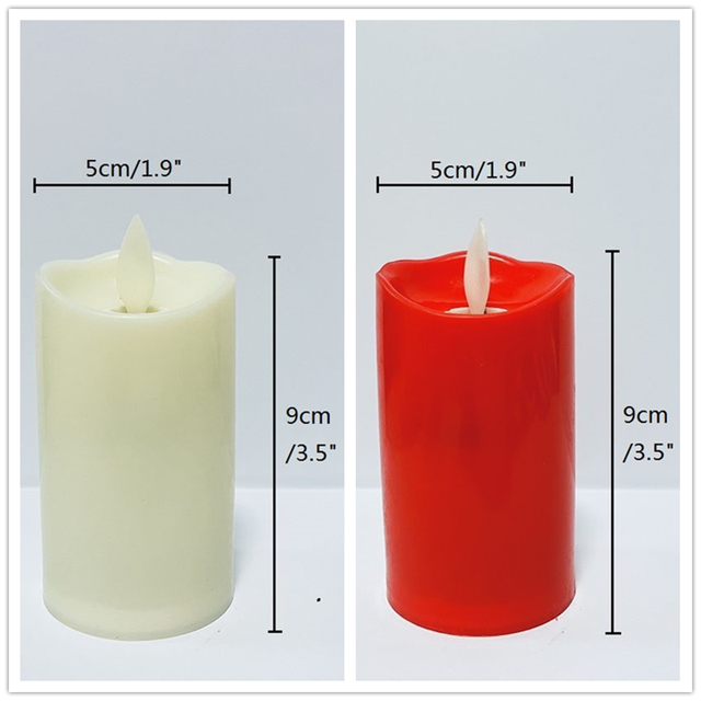 Flameless Candles Flickering Shaking Wick Candle Light Battery Operated Led Candles with Flickering Flame Decorative Candles