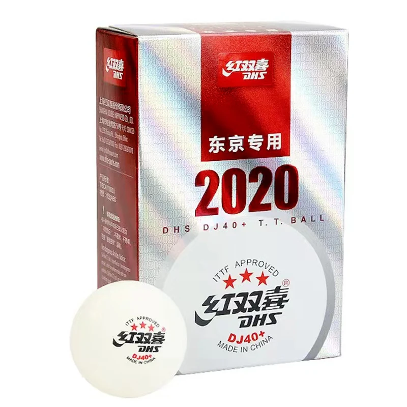 Description Picture 2 of itemDHS DJ40+ 3 Stars Ping Pong Ball ITTF Standard 40+ Professional Table Tennis Balls ABS New Material for 2020 WTT Competition