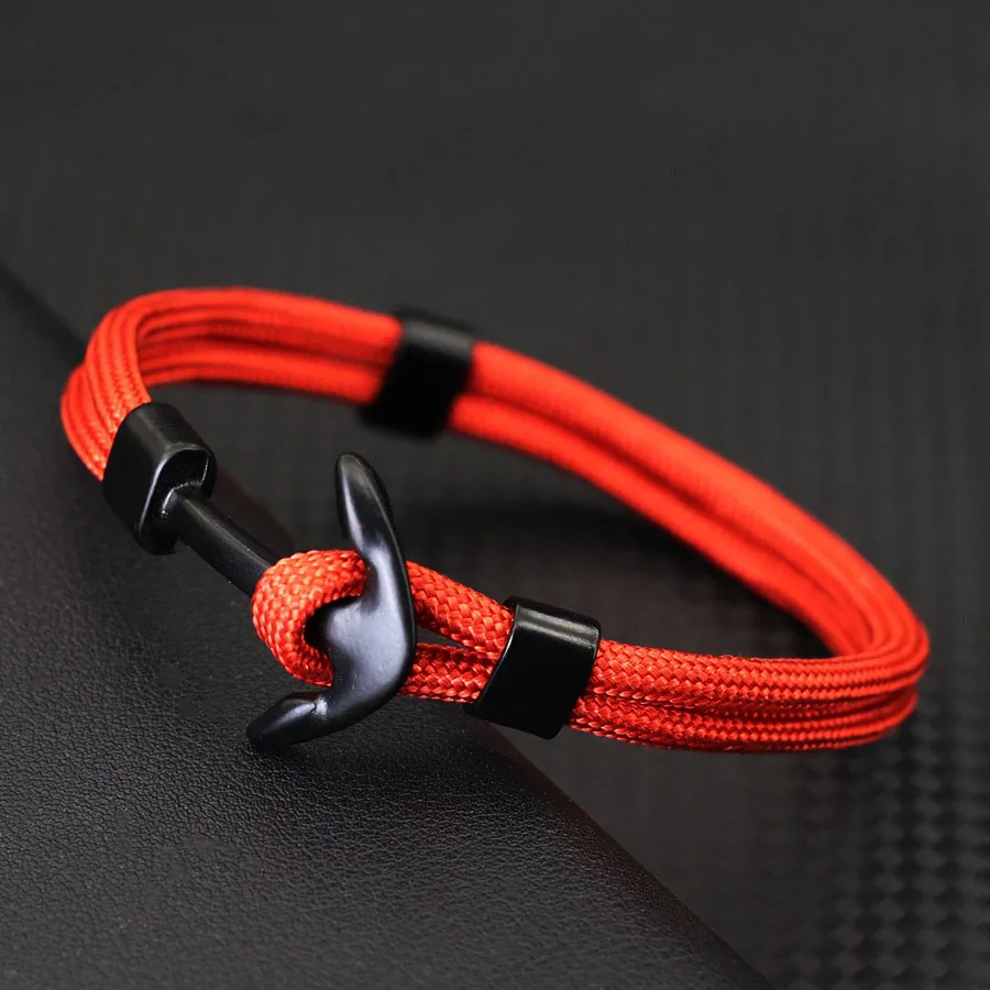 Paracord Anchor Bracelet for Men Outdoor Camping