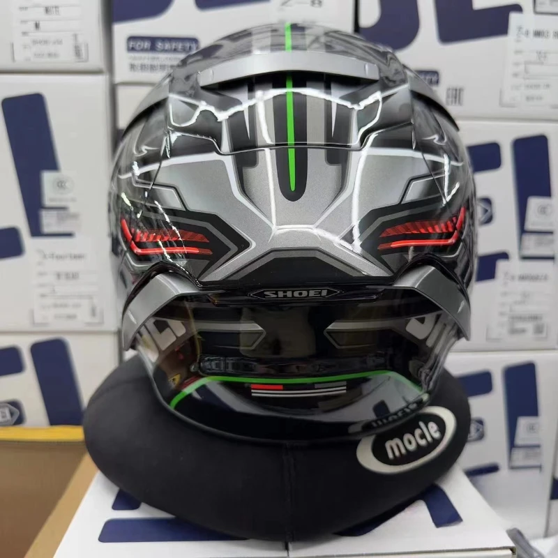 X-Fourteen Full Face Helmet X-Spirit III Aerodyne TC-4 Green 
