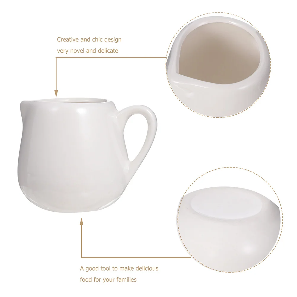 milk, Mini Creamer Pitcher, Multifunctional Ceramic Cream Jugs