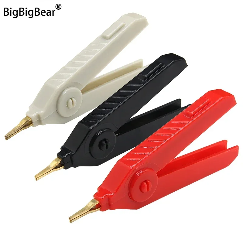 LCR Resistance Clip 1pcs Copper 20A Opening 12mm Duckbill Large Alligator Clips SMD Test Clamp DIY Tools
