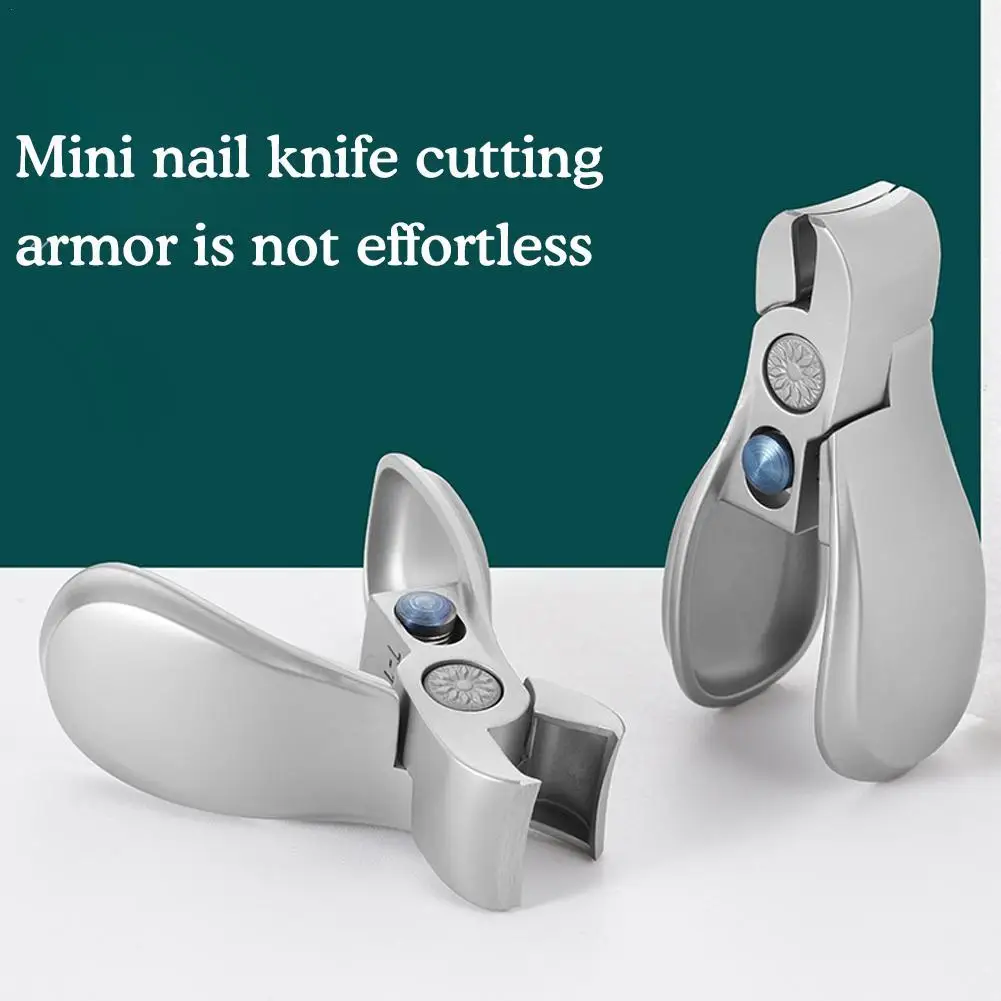 

Профессиональные Мини-кусачки для ногтей из нержавеющей стали, большие открытые фрезы, вросшие брызгозащищенные ножницы для ногтей