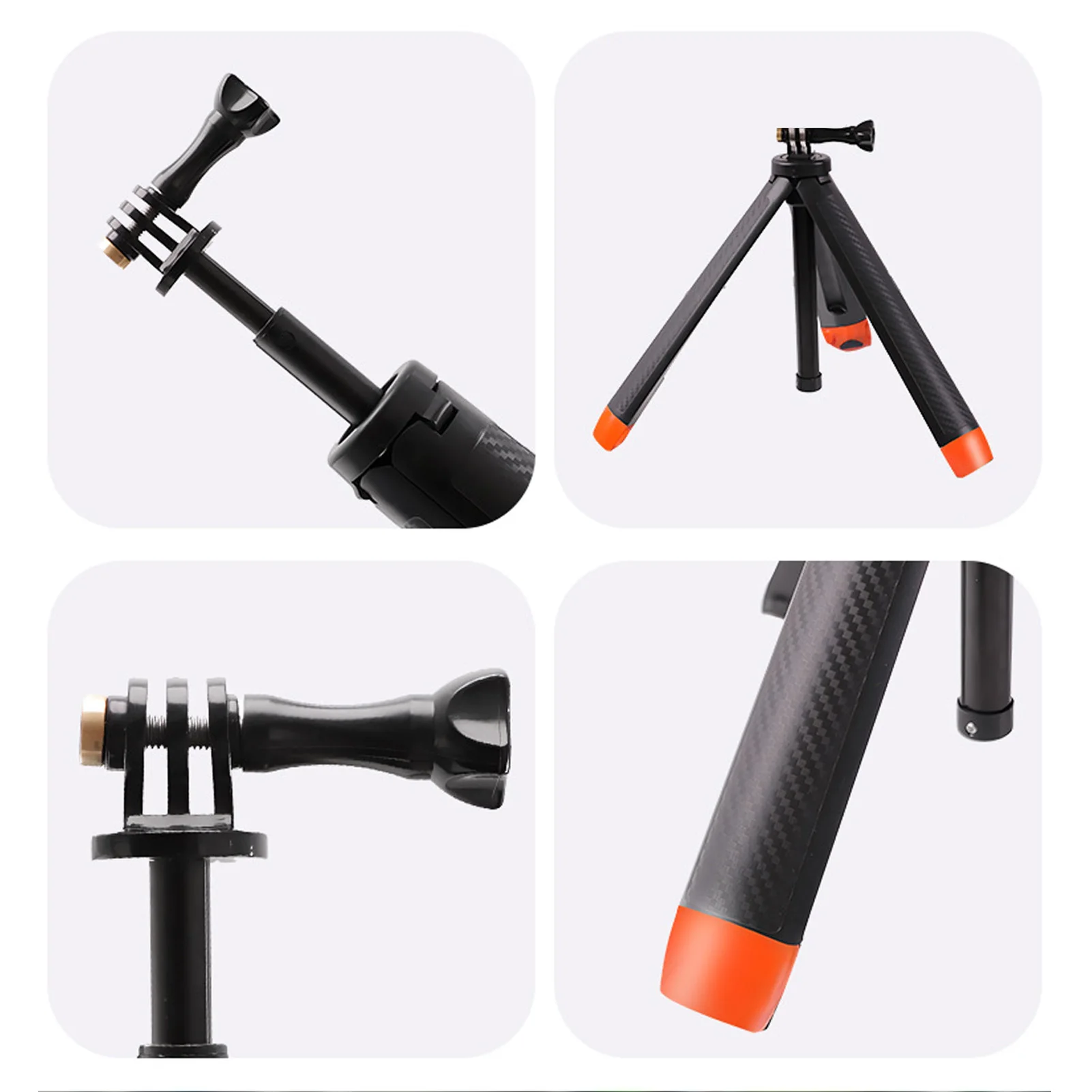 Perche à Selfie Trépied 4 en 1 Flottant pour Action 5 Pro 4 3 X4 X3