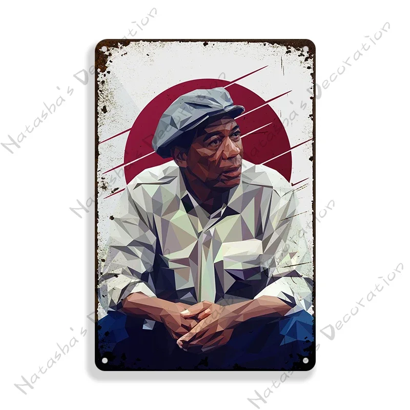 1994 미국 영화 쇼생크 구속 벽판, 빈티지 금속 플라크, 금속 주석 사인, 홈 클럽 금속 사인, 벽 장식