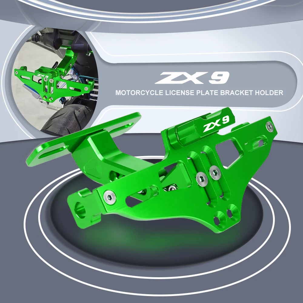 

Motorcycle Fender Eliminator Adjustable License Plate Holder Bracket LED Light For KAWASAKI ZX9 ZX-9 ZX9R ZX 9R 1994-2003 2004