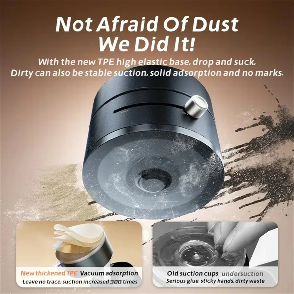 Foldable Mobile Phone Holder Vacuum Suction Cup Holder Magnetic Car Phone Holder For IPhone/ Android Phone Accessories