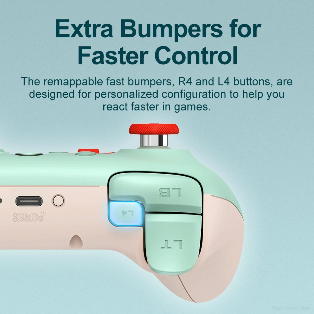 8BitDo Gamepads PC Windows 10/11  Ultimate 2C   Ʈѷ Steam Raspberry Pi ȵ̵ Control Hall Effect Stick