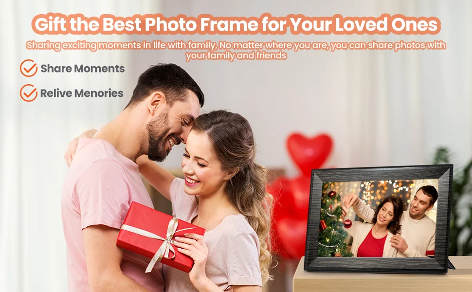 Description Picture 3 of item10.1 Inch WiFi Digital Picture Frame IPS 1280*800 Digital Photo Frame Digital Frames Full Function Touch Screen 32GB Gift