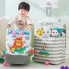 Folding Storage Basket Linen Storage Fabric Wardrobe Office Bedroom Closet Toys Laundry Basket With Handle Storage Organizer new 4