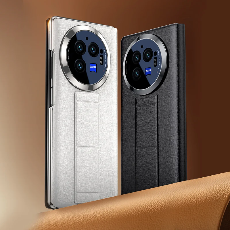 LANGSIDI Smart Flip Case for Vivo X Fold 3 Pro X Fold3 Magnetic Wrist Strap Stand Kickstand Back Cover 3