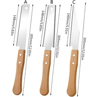 Japanese Style Hand Saw 12In Non-slip Wooden Handle Pull Saw Flush Cut Saw Handsaw Woodworking Plastic Cutting Tool Hand Saw 2