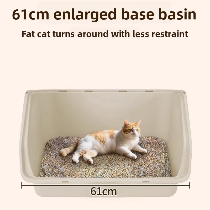 Automatic Self Cleaning Cat Litter Box Large Covered Cat Toilet Odor Control Low Noise Easy Maintenance Cat Litter Box Clean_voghion.com