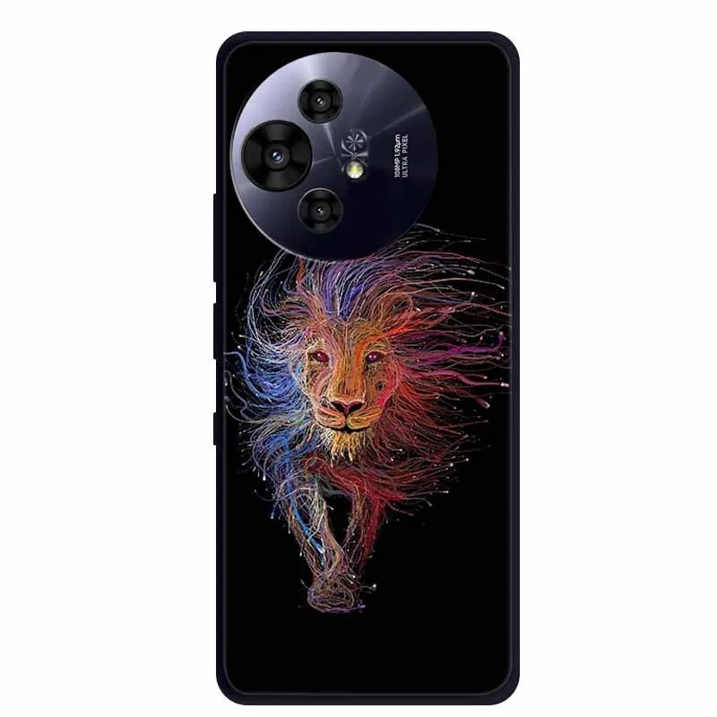 Black Silicone Protective Back Cover - Stylish and Durable Bumper Coque for TCL 50 Pro NxtPaper 5G