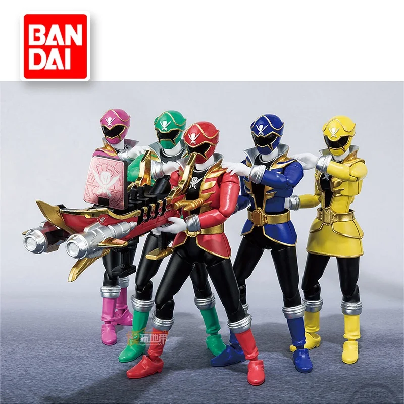 

BANDAI Original SHODO SMP Kaizouku Sentai Gokaiger Power Rangers Action Figures Mobile Assemble Model Anime Kit