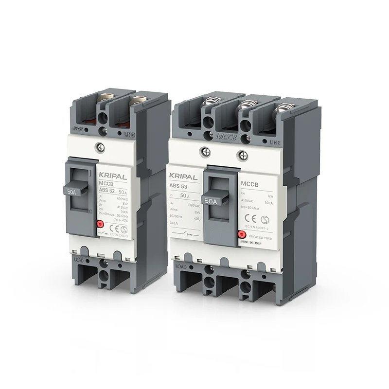 Circuit Breaker Kripal AC MCCB 63A 100A 125A 2P 3P Moulded Case Circuit Breaker Protector Safety Switch