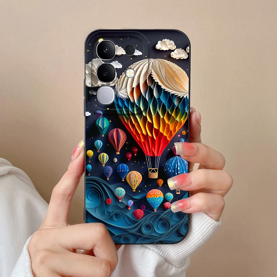 Cute Design Soft Liquid Silicone Shockproof Bumper Phone Case - Full Protection Cover
