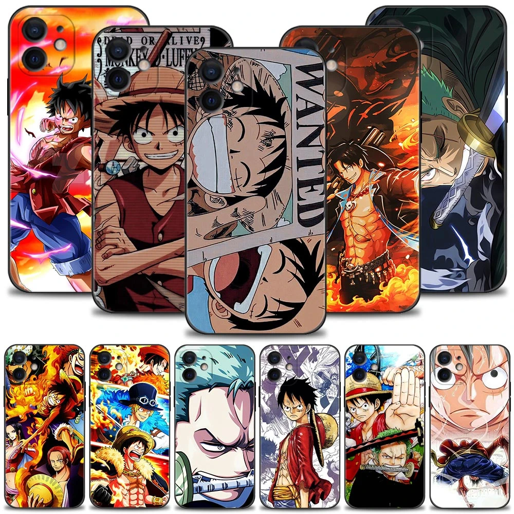 One Piece Monkey D. Luffy Case For Apple iPhone 13 12 11 Pro Max 13 12 Mini XS Max XR X 7 8 6 6S Plus 5 5S SE 2020 Shell iphone 13 case leather