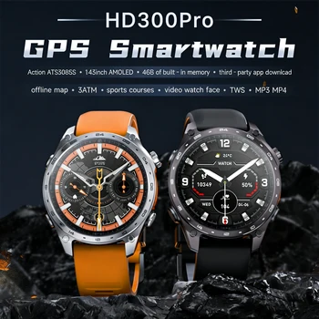 2026 HD300 Pro GPS Smart Watch for Outdoor Sports Offline Map 5.4Bluetooth Call Waterproof Health Travel Diving Smartwatch 1