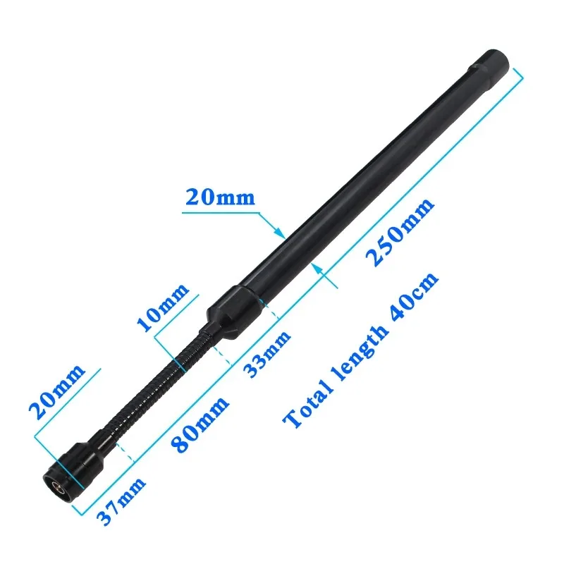 5g 구즈넥 안테나 600-6000MHz 2.4G 5.8G 전방향 WIFI 라우터 외부 원격 휴대용 테스트 안테나 SMA 남성 헤드