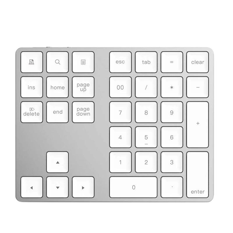 

New Bluetooth 3.0 Wireless Numeric Keypad 34 Keys Digital Keyboard For Accounting Teller Windows IOS Mac OS Android PC Tablet La