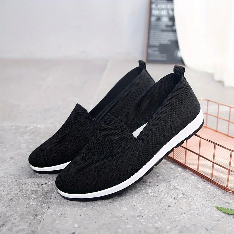 Women Shoes Women's Summer Slip-on Flat Casual Loafers Walking Outdoor Mesh Soft Bottom Sports Sneakers