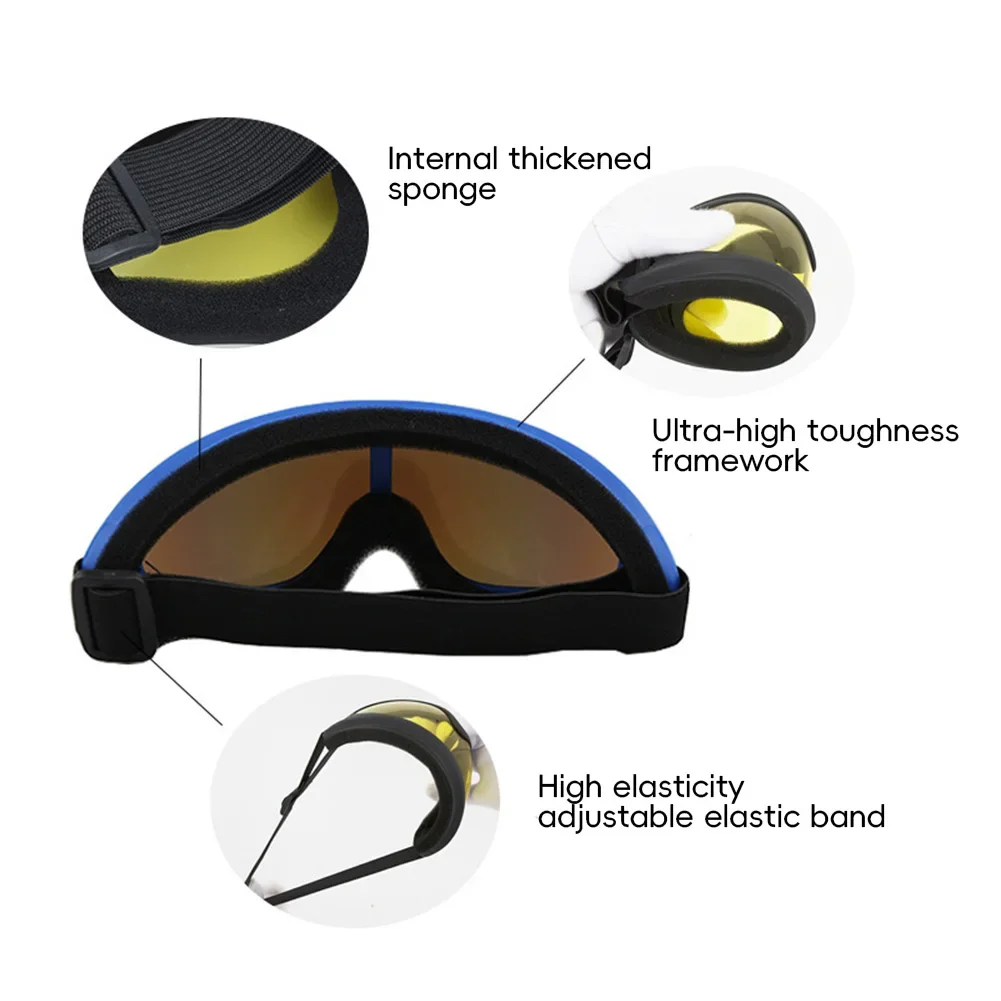 1Pc Professional Dirt Bike Goggles Helmets Outdoor Cycling Glasses Moto Skiing Windproof Sandproof UV Protection Sunglasses