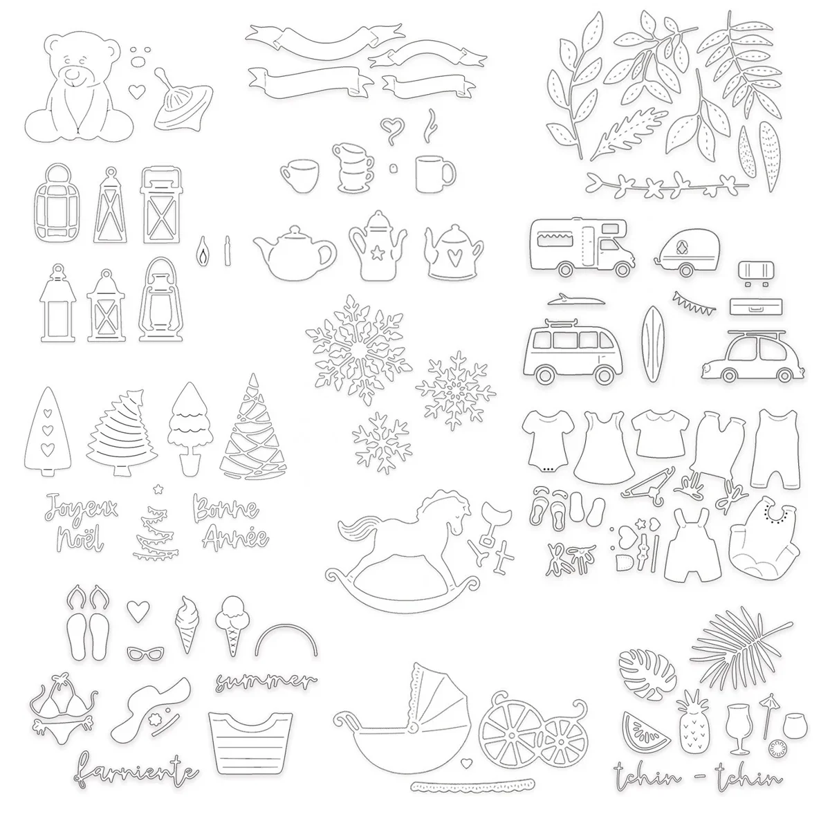 Mmao Crafts Metall-Stanzformen für Briefkästen, Umschläge, Scrapbooking, Papier/Fotokarten, Prägeformen
