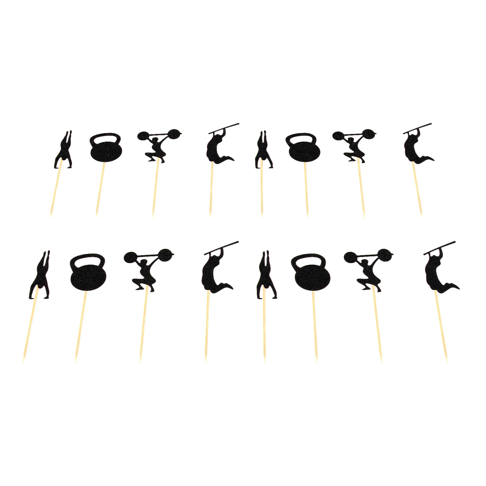 

Gym Theme Cake Decor Creative Fuuny Interesting Cupcake Adornment Party Supplies Cake Toppers for Fitness Party Indoor Home