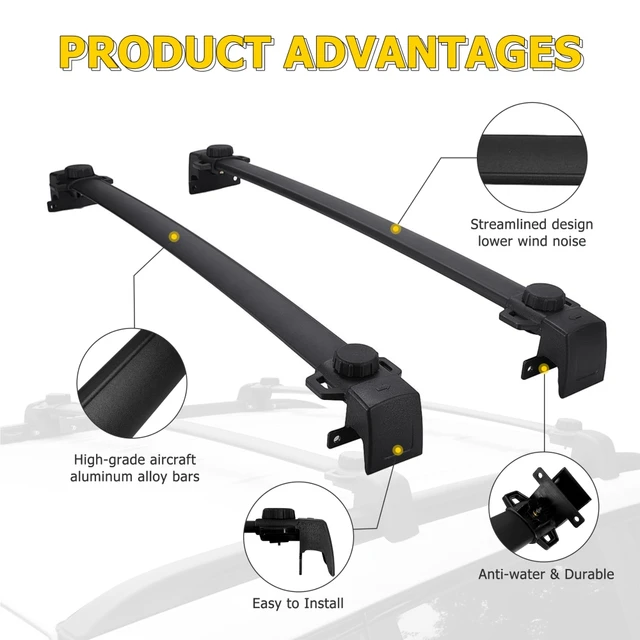 Roof Rack Cross Bars for Jeep Compass 2011-2022 Aluminium Alloy Luggage  Carrier Kayak Bike Canoes Rooftop Cross Bars Holder - AliExpress