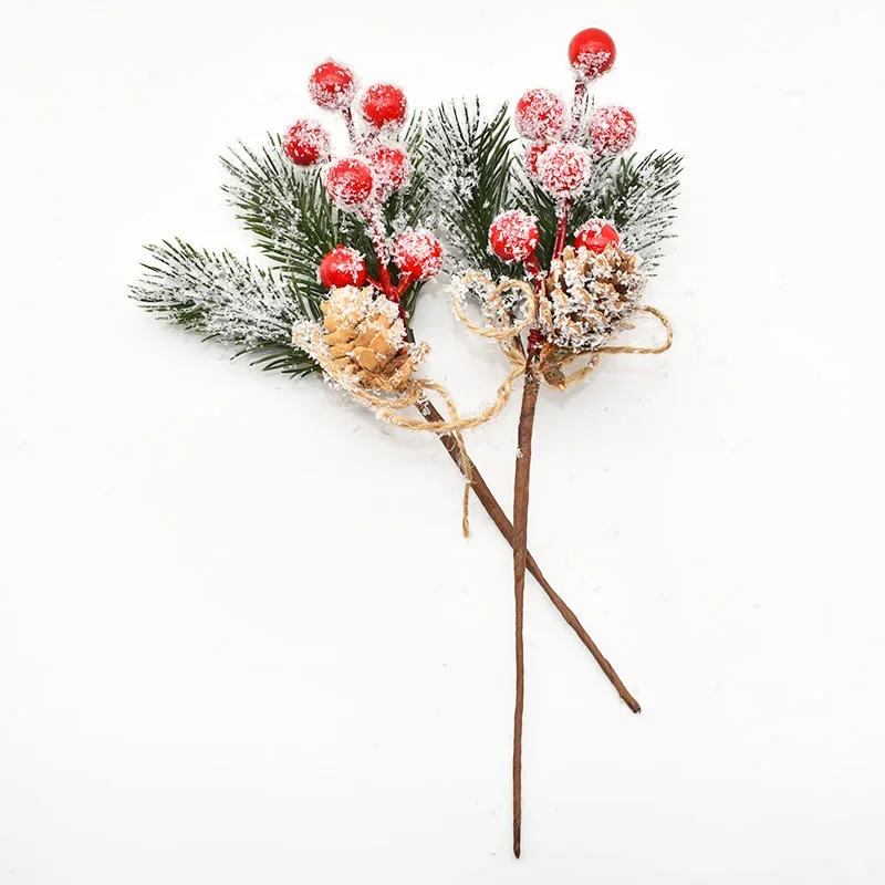 Description Picture 4 of item1PCS Christmas Berry Artificial Pine Cone Christmas Garland Decoration Fake Flower Pine Tree Branch DIY Home Party Wedding Decor