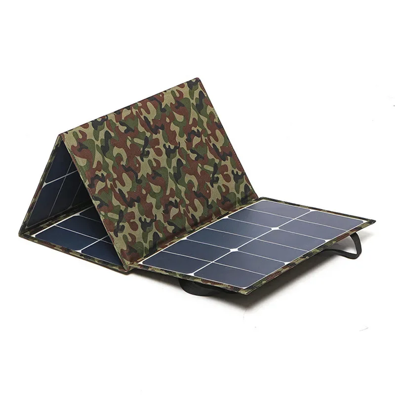 Pannello Solare Sunpower 80W Solar Folding Pack Alimentatore Per Accumulo Di Energia Pannello Solare Moduli Fotovoltaici Supporto Ip65 5V 2A 2Kg