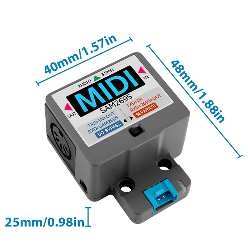 MIDI 장치 직렬 포트에서 MIDI 장치 SAM2695 오디오 처리 3.5 인터페이스-A09I용