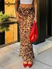 Dulzura Sexy Elegant Skirt Leopard Printed Maxi Women Skirts