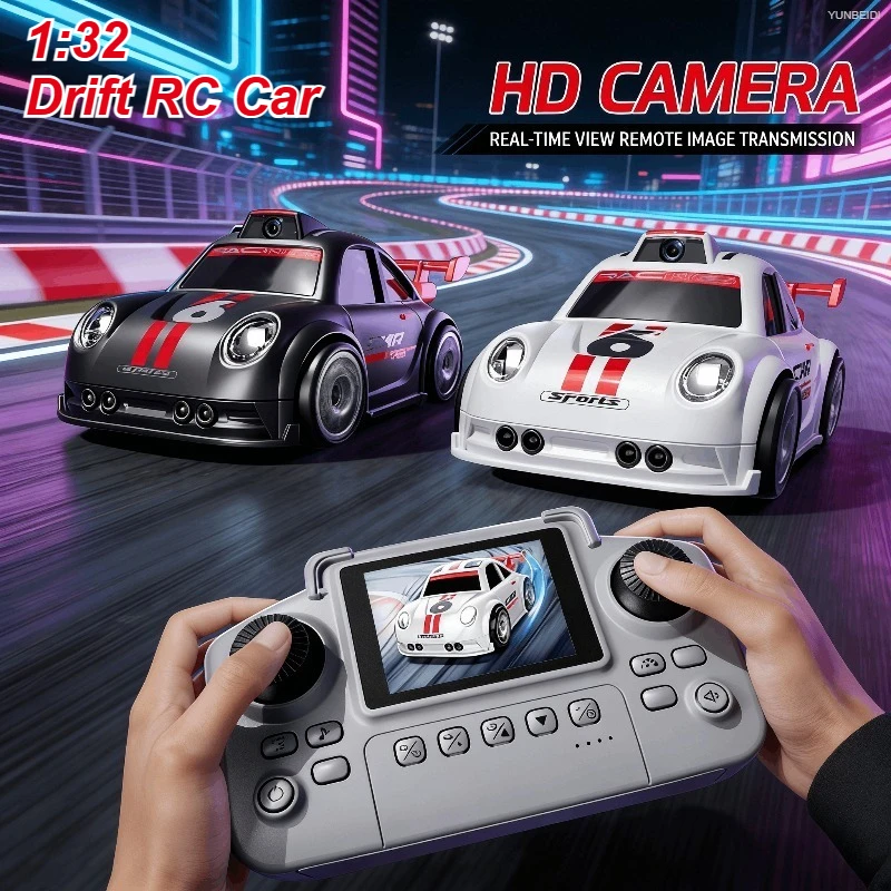 2.4GHz 드리프트 감지 RC카 모델 C6 HD 카메라 데모, 팔로우, 이스케이프 모드, 고속 원격 조종 레이싱 완구 (어린이용)