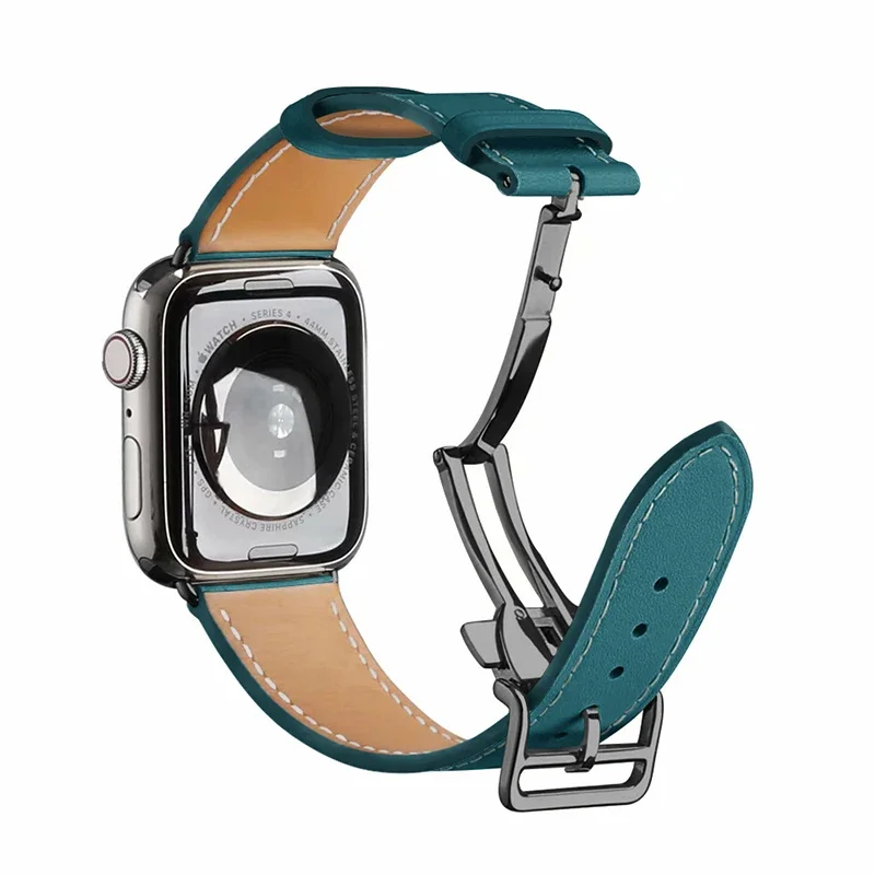 Premium Genuine Leather Watch Strap - Elegant Wristband