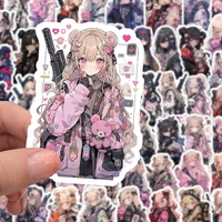 10/30/60PCS Anime Beautiful Girl Bear Killer Cool Sticker DIY Phone Laptop Luggage Skateboard Graffiti Decals Fun for Kid Toy 1