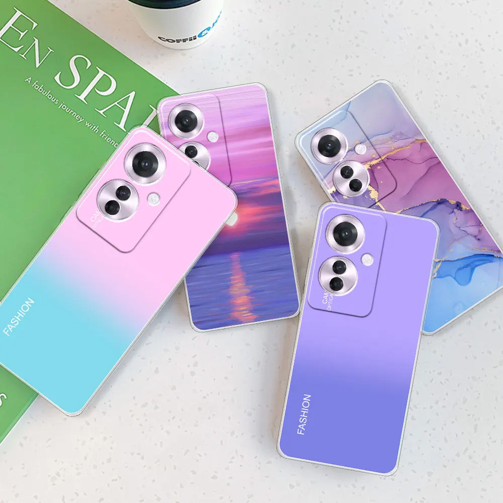 Tveinan Cover per Oppo Reno11 F 5G / Reno 11F 5G Case, Custodia Silicone Premium, Protezione Completa in Sottile Silicone Opaco TPU Morbida Cover Antiurto per Oppo Reno11 F 5G / Reno