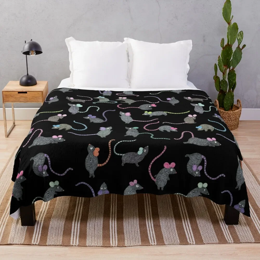 

Rats Throw Blanket Decorative Beds Thins Fluffys Large Summer Comforter Blankets