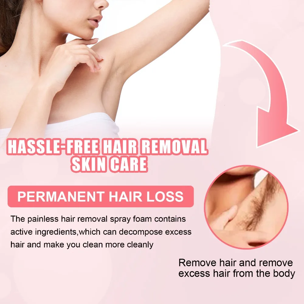 Depilatory Armpit Hair And Legs Hair Foam Mousse And Removal Is Gentle Hair Cream Spray Non-irritating