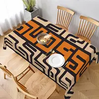African Ethnic Style Geometric Waterproof Tablecloth Holiday Party Decor Washable Rectangle Table Cloths Home Dining Table Decor 1