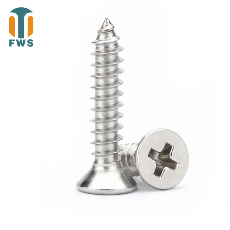 20/50/100 шт., саморезы из нержавеющей стали с потайной головкой