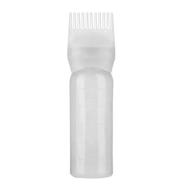 Hair Dye Applicator Bottle 120ml Multicolor Plastic Refillable Comb Dispensing Salon Hair Coloring