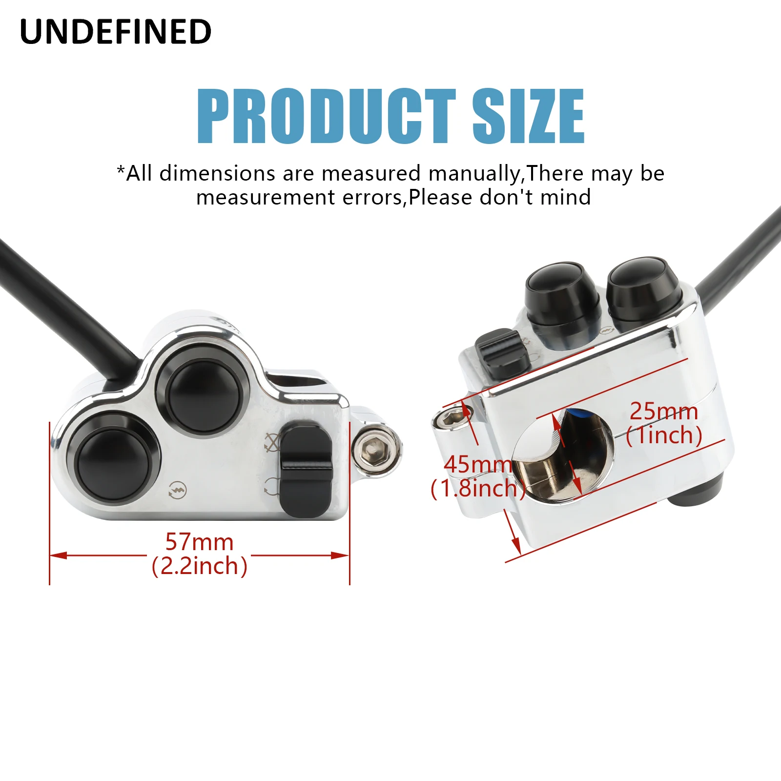 Interruttore Manubrio Moto 25mm - Controllo Accensione E Frecce - Foto 7