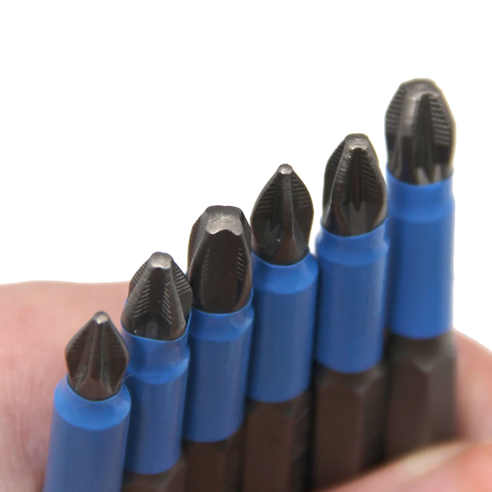 S2 steel anti slip screwdriver head electric screwdriver tip cross electric bolt driver tool set PH1/PH2/PH3/PZ1/PZ2/PZ3 screwdriver set