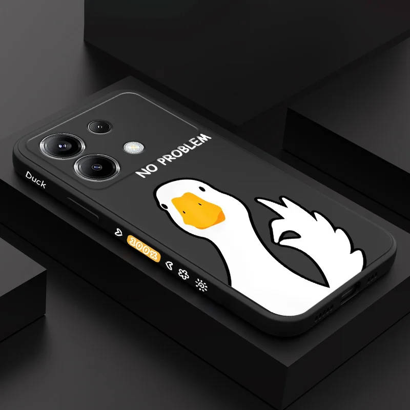 Cheerful Duck Silicone Phone Case Cover