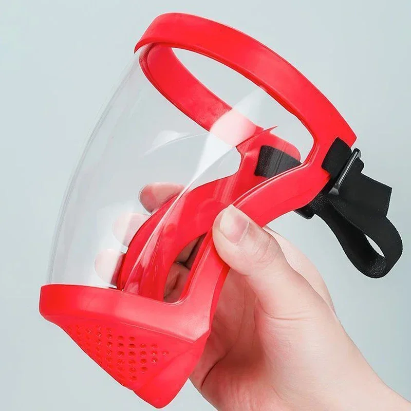 Kids Protect Full Face Shield Transparent Security Shield Oil-splash Kitchen Tools Anti-fog Head Cover Work Protection Mask face protector