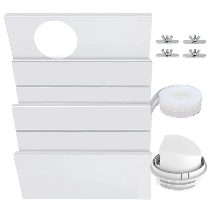 

Портативный комплект для вентиляции переменного тока, комплект для раздвижной двери и кондиционера, уплотнительная лента 3,5 м, универсальный адаптер для выхлопного шланга, регулируемое уплотнение для окна